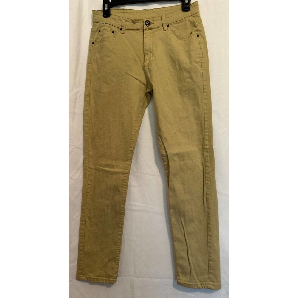WULFUL Men's 31x27 Skinny Slim Fit Stretch Comfy Fashion Khaki Denim Jeans Pants